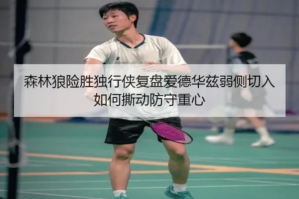 森林狼险胜独行侠复盘爱德华兹弱侧切入如何撕动防守重心